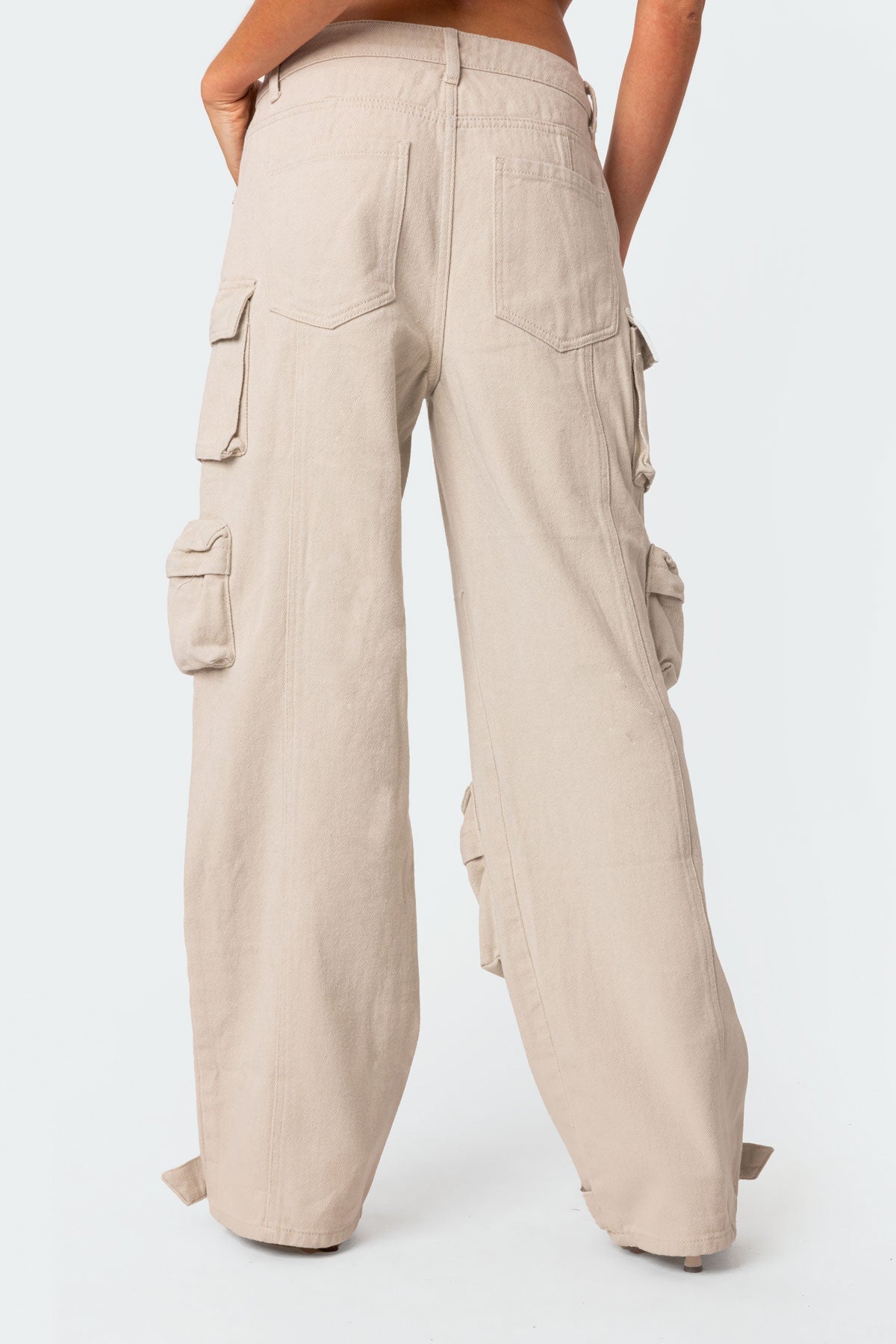 Boyfriend Low Rise Baggy Cargo Jeans