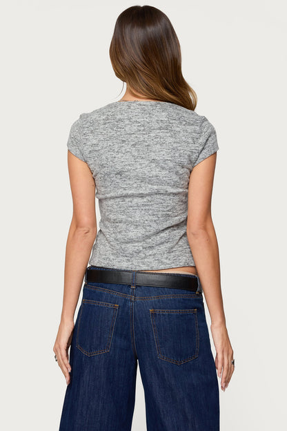 Blaunca Asymmetric Knit Top