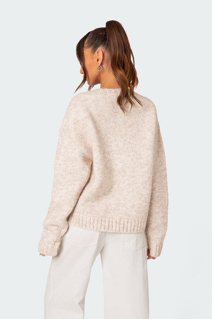Greece Oversized Chunky Knit Sweater