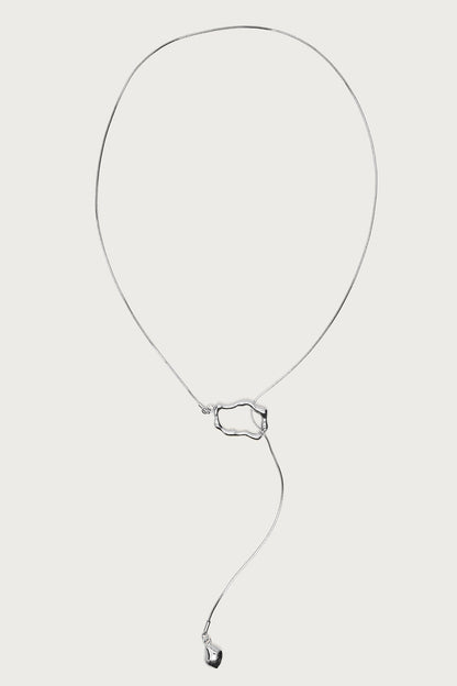 Abstract Pendant Cascading Necklace