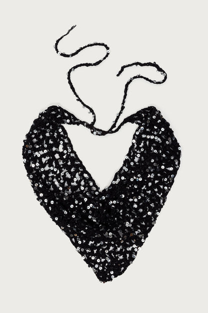 Sequin Crochet Waist Scarf