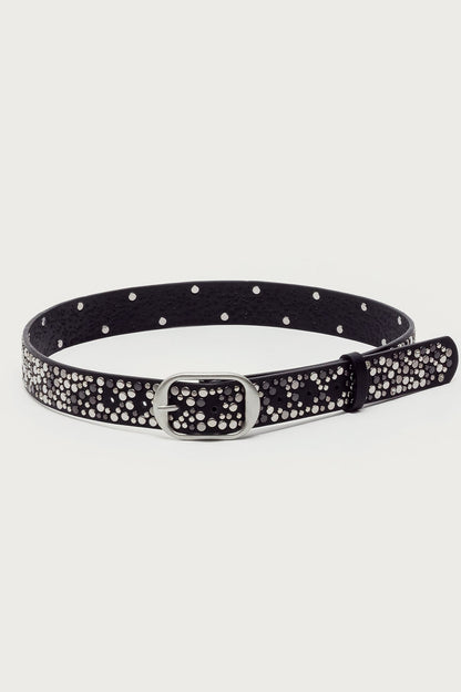 Zinia Studded Faux Leather Belt