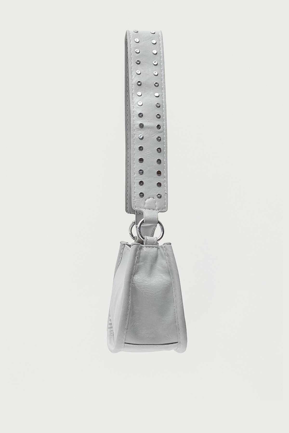 Studded Strap Faux Leather Bag