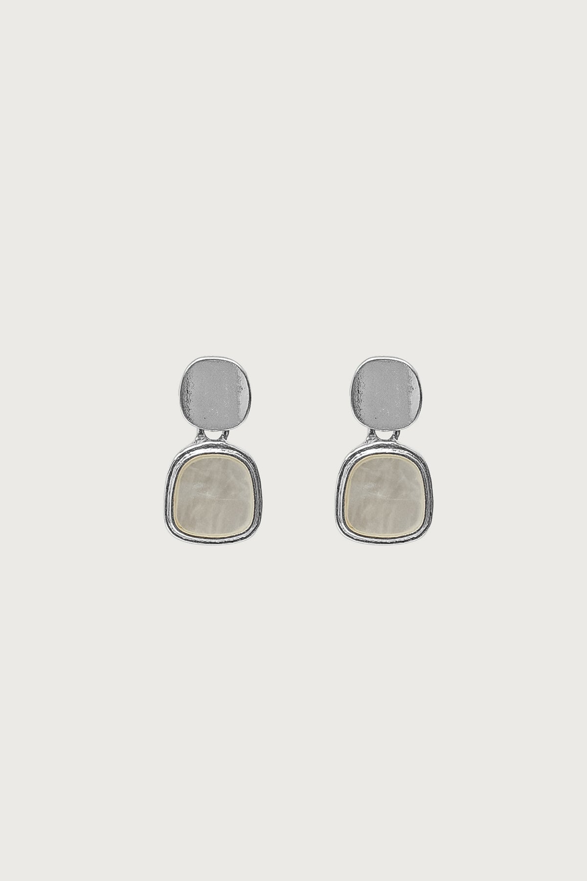 Iridescent Stone Dangle Earrings