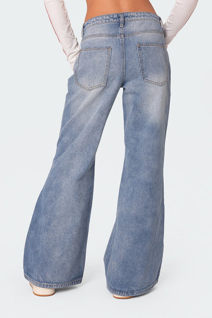 Low Rise Bootcut Jeans
