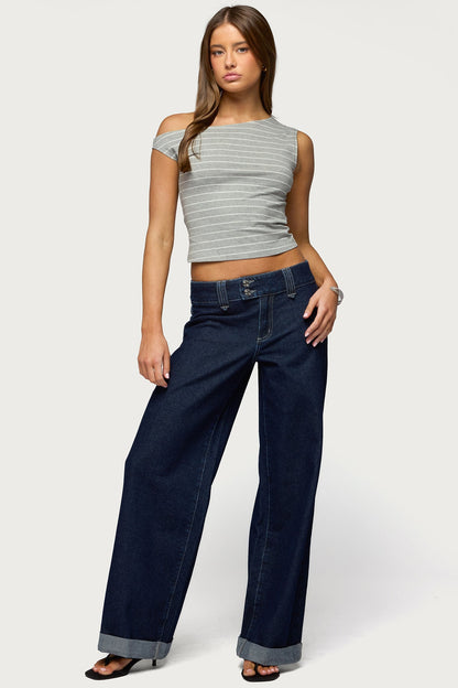 Keryn Striped Off Shoulder Top
