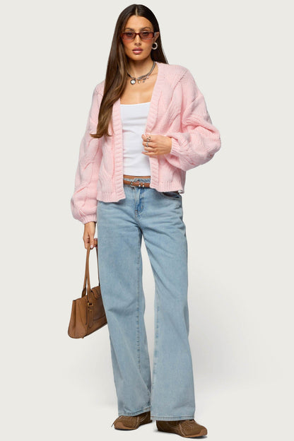 Braiden Chunky Cable Knit Cardigan