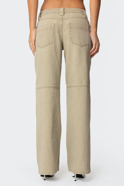 Morgan Low Rise Baggy Carpenter Jeans