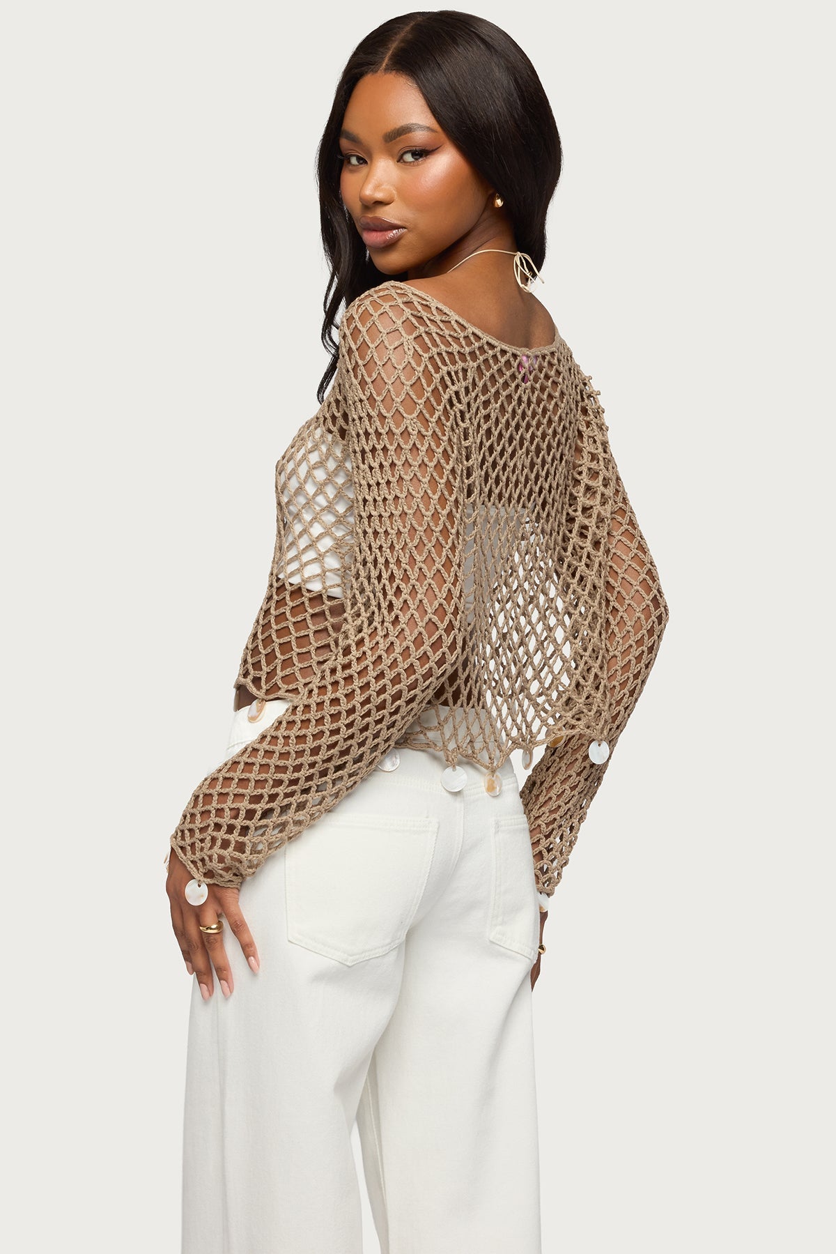 Macarena Crochet Charm Top