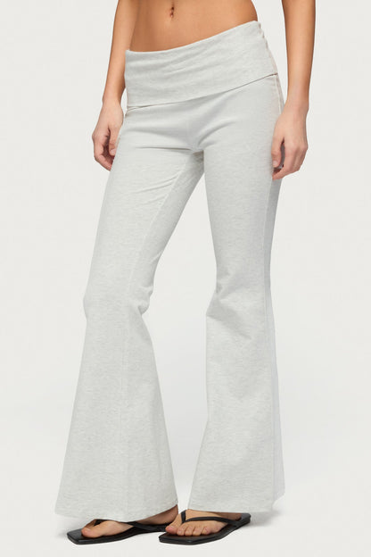 Petite Naomi Foldover Flared Leggings