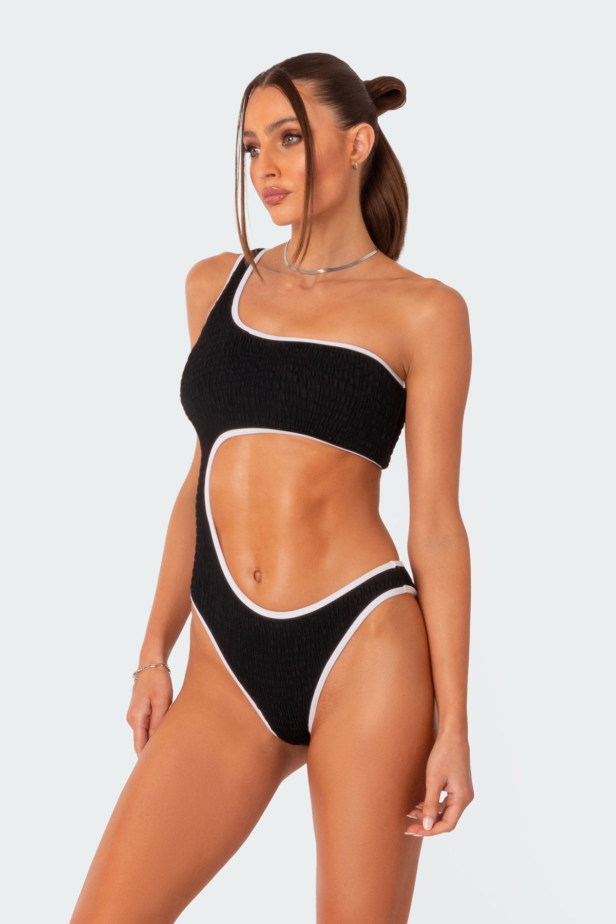 Sol Scrunch Cut Out One Piece Swimsuit