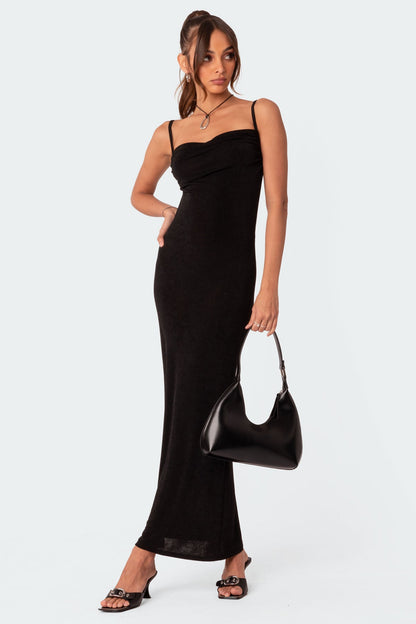 Clea Open Back Maxi Dress