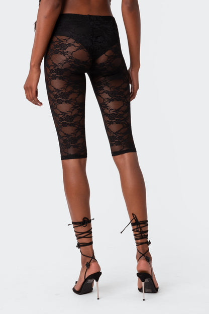 Gianna Sheer Lace Leggings
