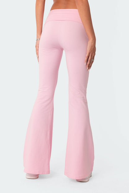 Naomi Foldover Flared Leggings