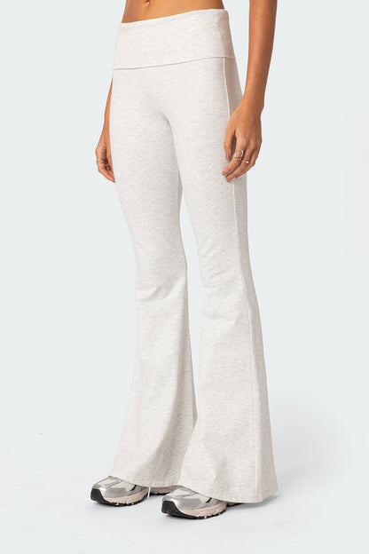 Naomi Foldover Flared Leggings