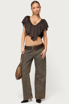 BROWN-WASHED
