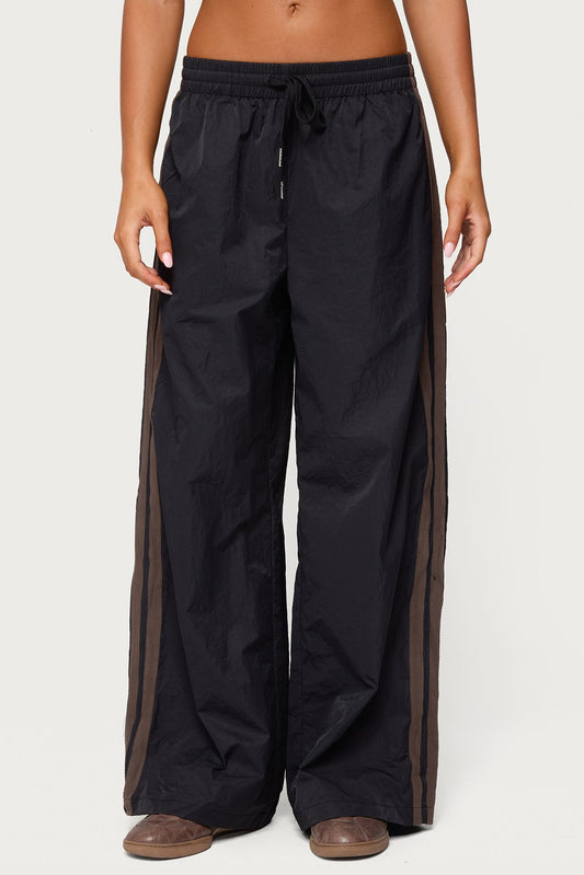 Kieran Stripey Nylon Track Pants