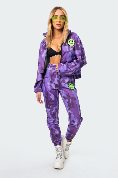 Vicky Camo Nylon Jacket