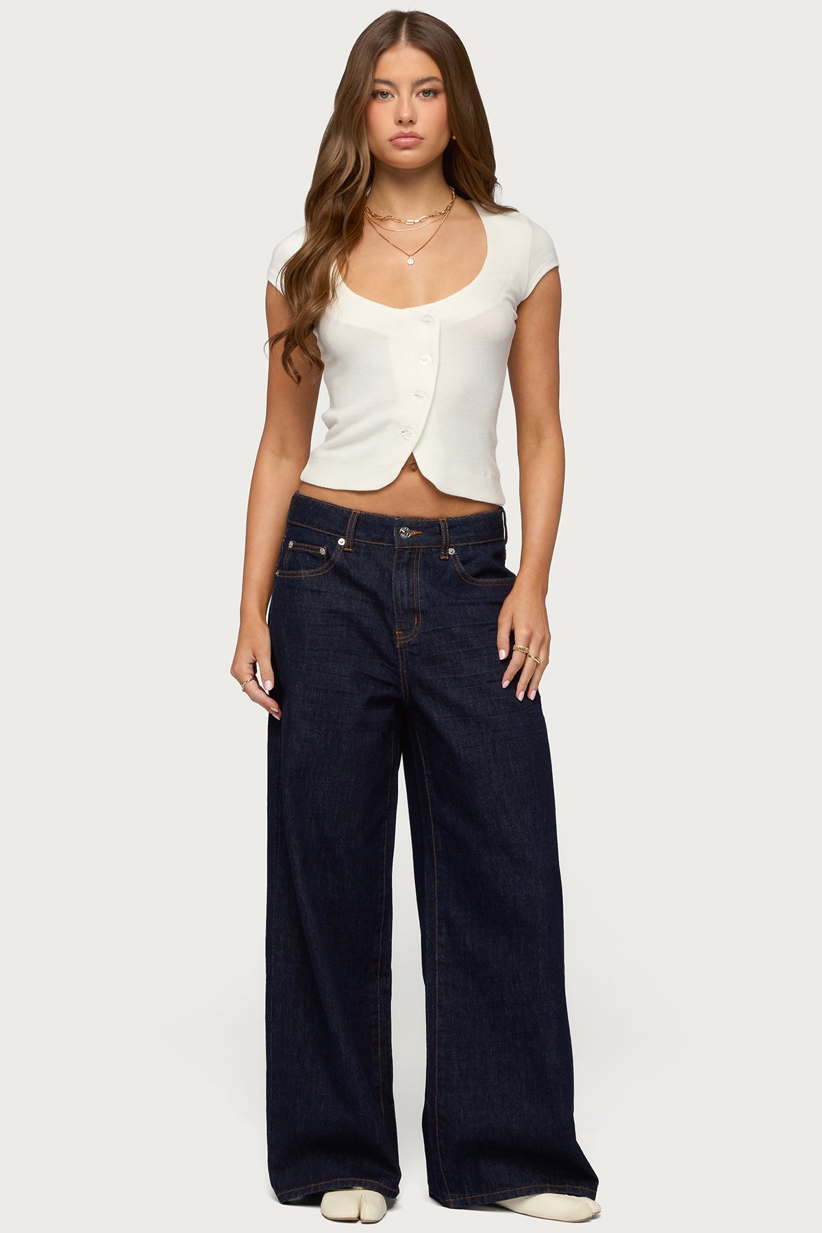 Blaunca Asymmetric Knit Top