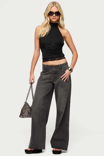 Sandra Lacey High Neck Halter Top