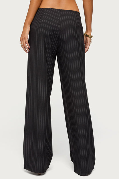 Kerie Pinstripe Low Rise Pants