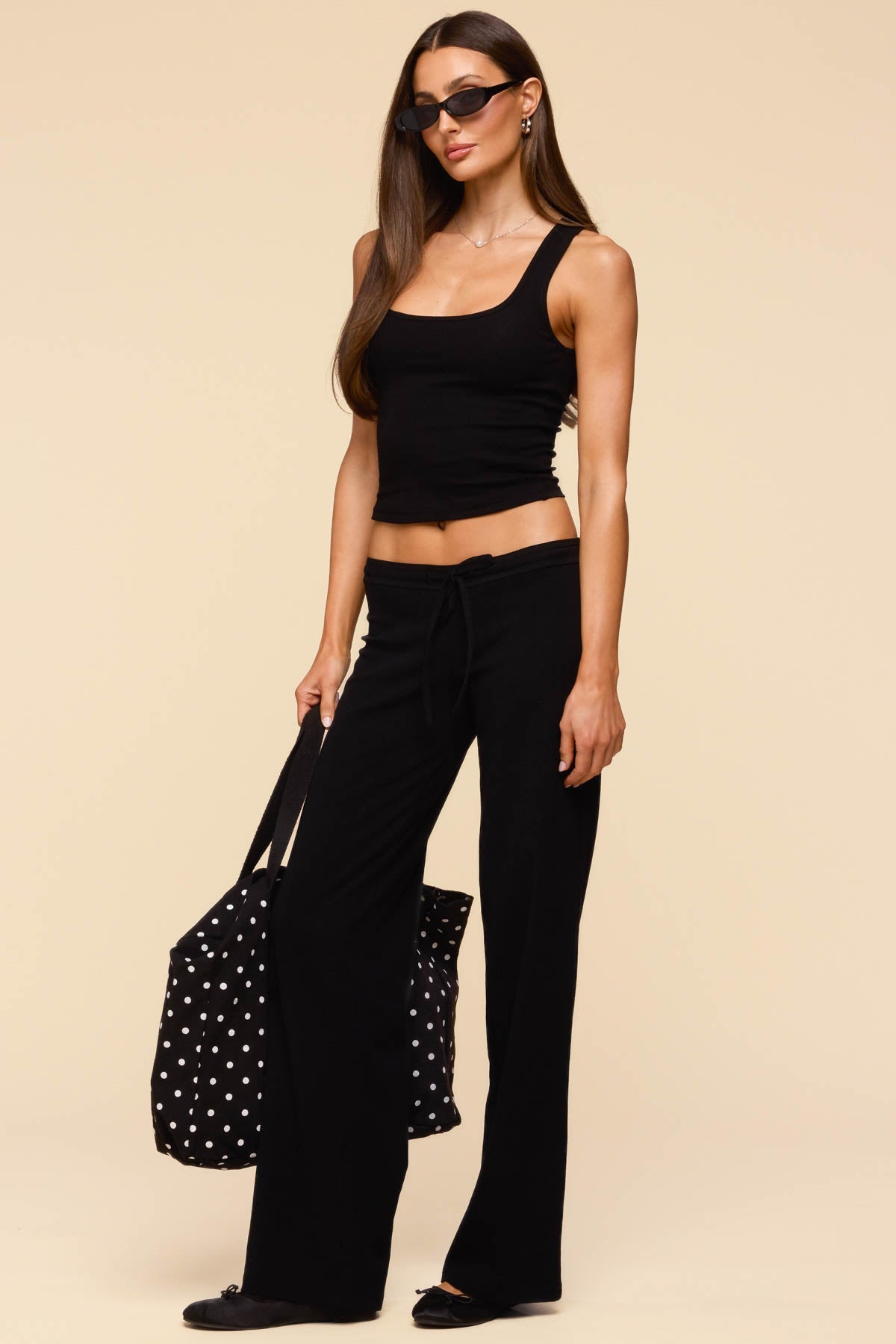 Linda Ribbed Scoop Neck Tank Top