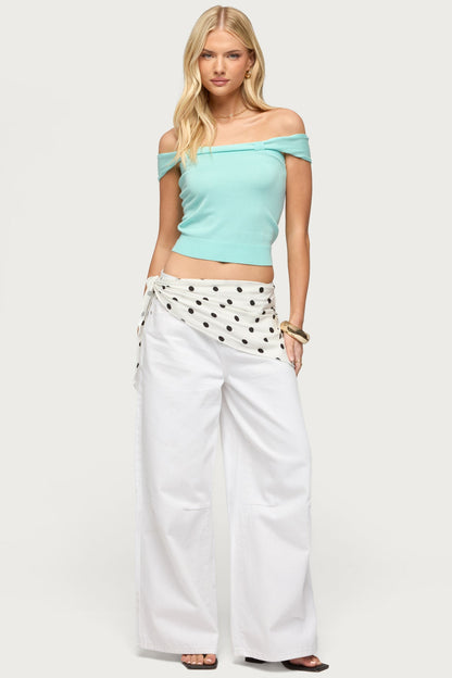 Sami Off Shoulder Knit Top